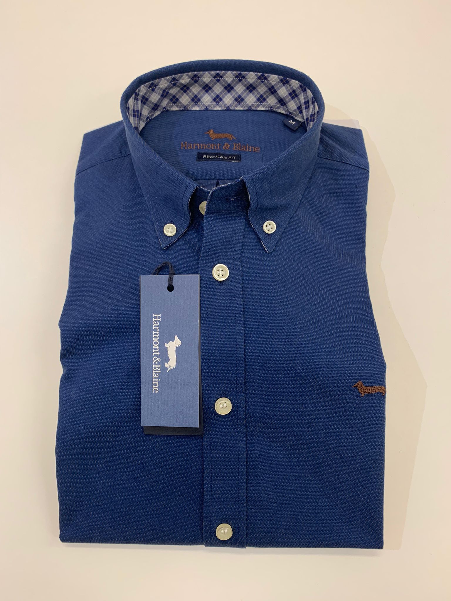 Camicia Uomo Harmont&Blain Cotone Blu