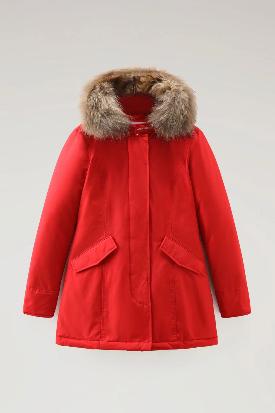 Giaccone Woolrich Artic Racoon Parka Marine Scarlet