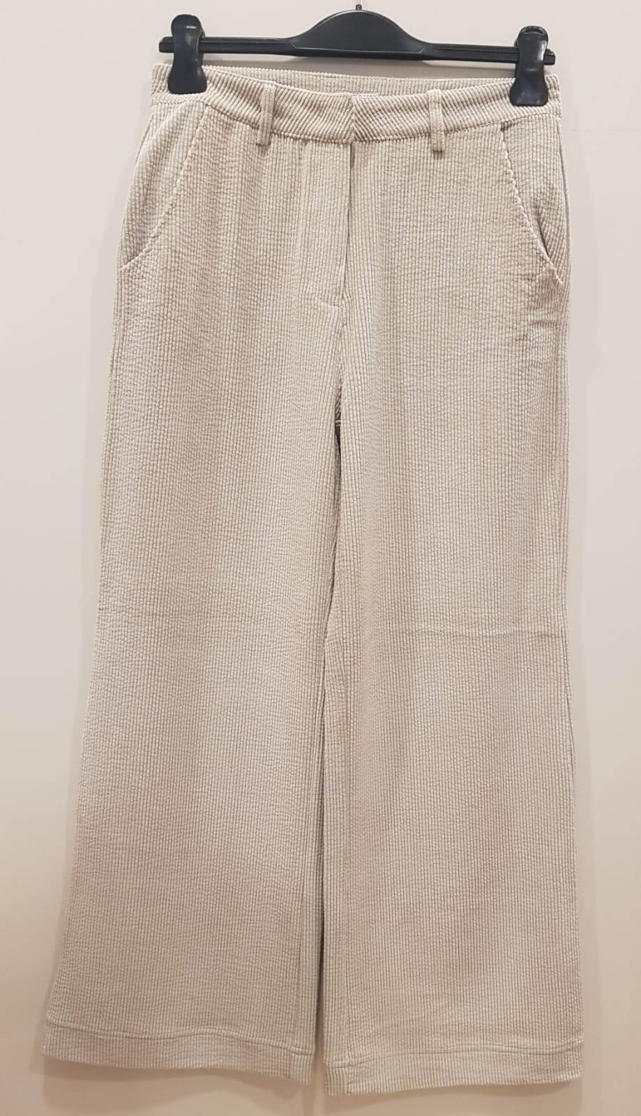 Pantalone Donna US Polo Vellutato Cropped Panna