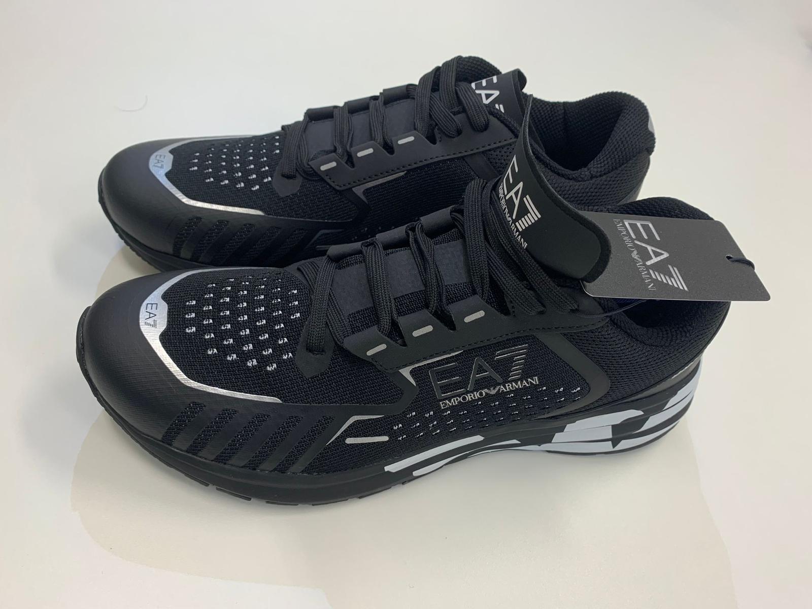Sneaker Uomo EA7 Crusher Distance Reflex Nero Bianco