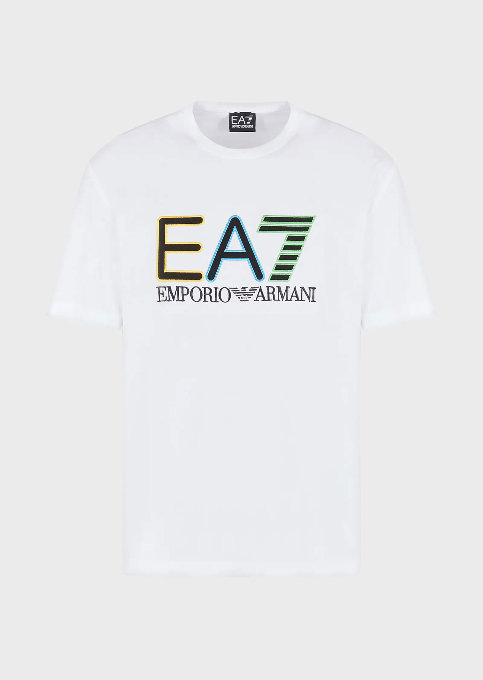 T-shirt ea7 Logo Series In Cotone Con logo Ricamato