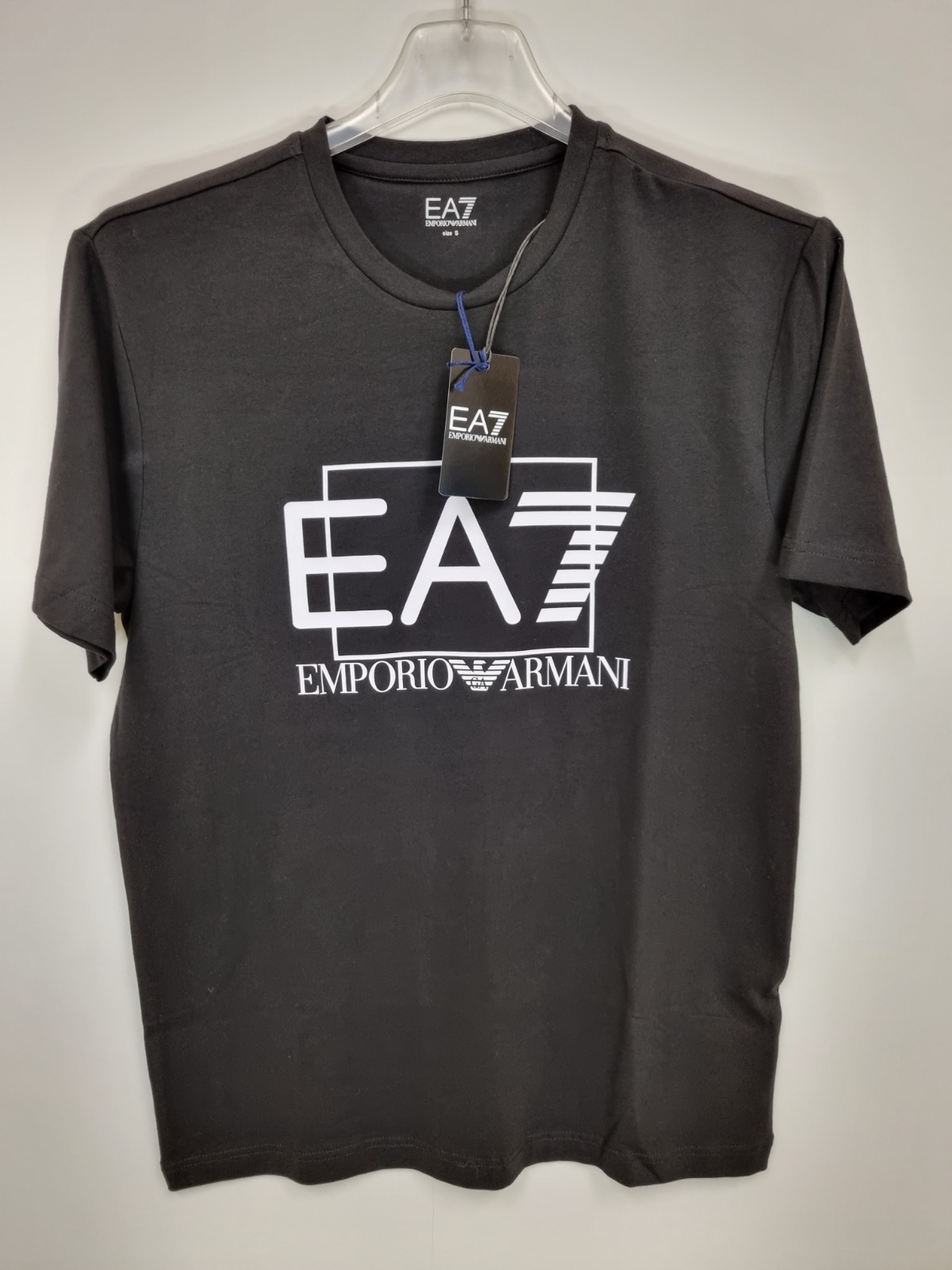 T-shirt EA7 Slim Scritta Nera