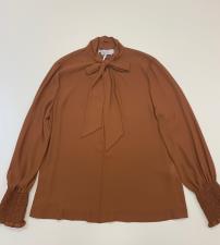 Camicia Donna Kaos Collection Blusa con Fiocco Bruciato