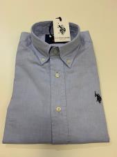 Camicia Uomo US Polo BD regular Oxford Celeste