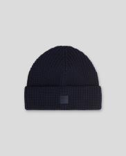 Cappello Uomo Woolrich Logo Beanie Hat Melton Blue