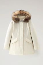 Giaccone Woolrich Artic Racoon Parka Milk Crema