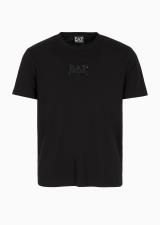 T-Shirt Ea7 Core Identity a Manica Corta In Cotone Nera